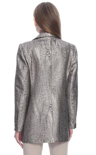 Marais Studio Kadın Copelli Jakar Blazer Gümüş