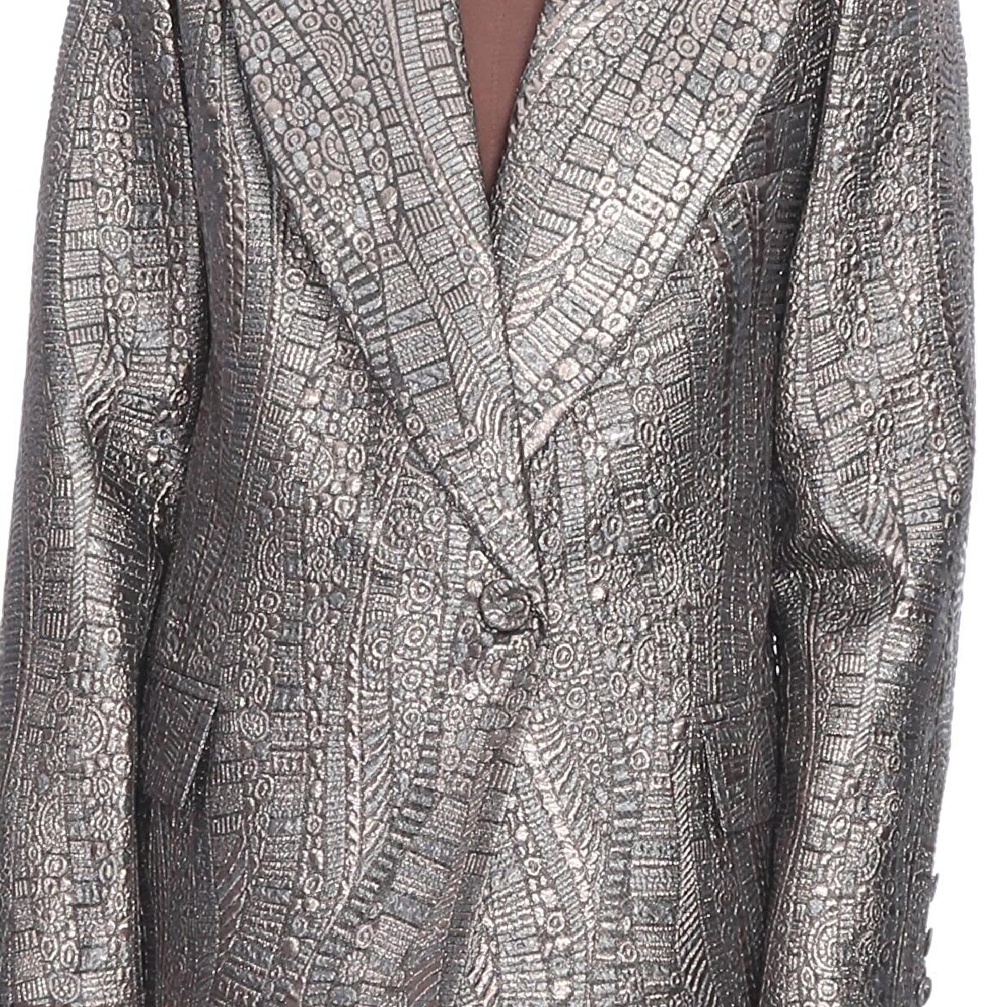 Marais Studio Kadın Copelli Jakar Blazer Gümüş