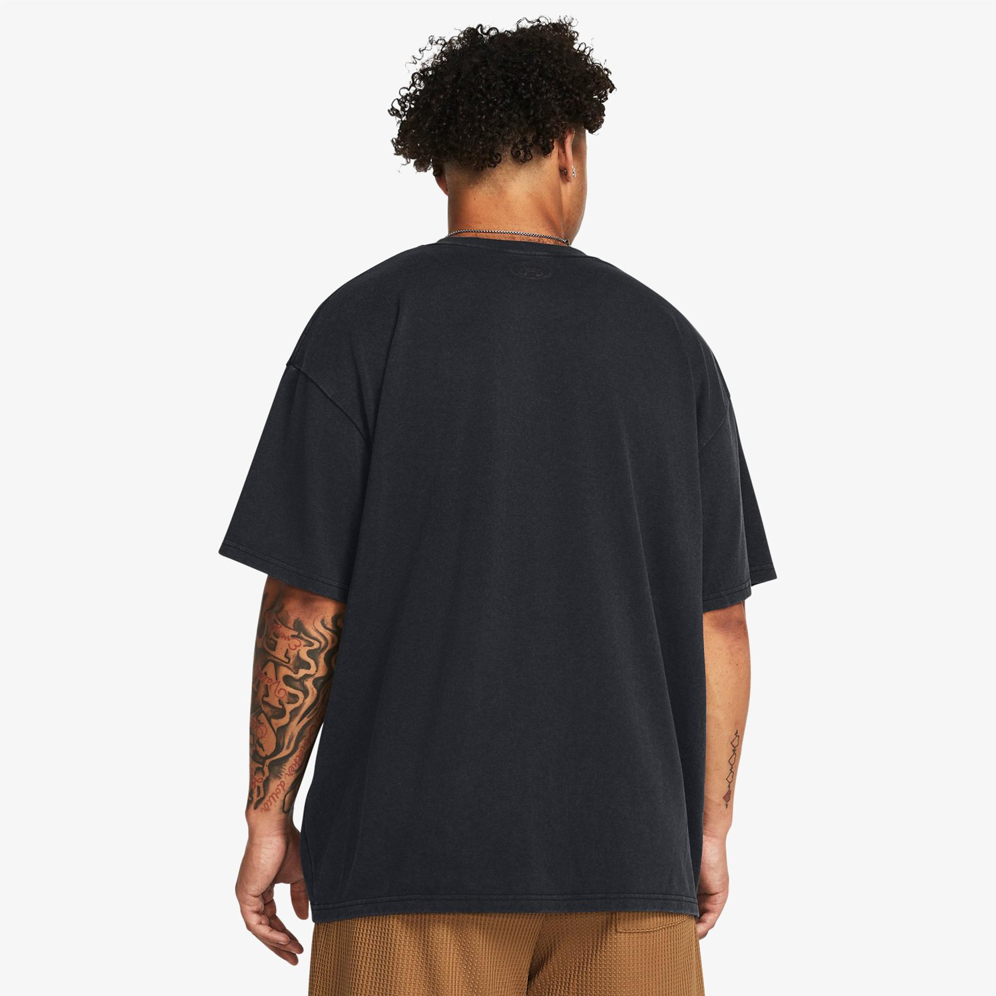 Under Armour Oversize Erkek Siyah T-Shirt