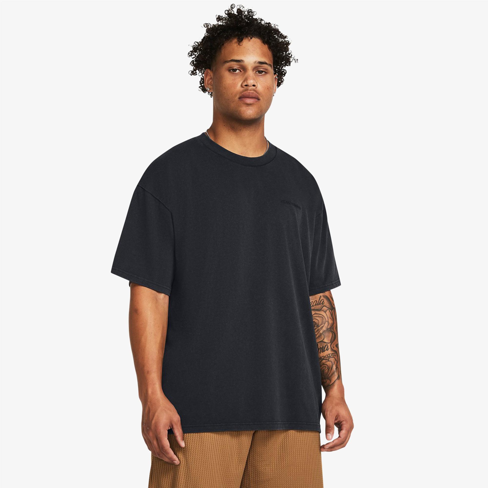 Under Armour Oversize Erkek Siyah T-Shirt