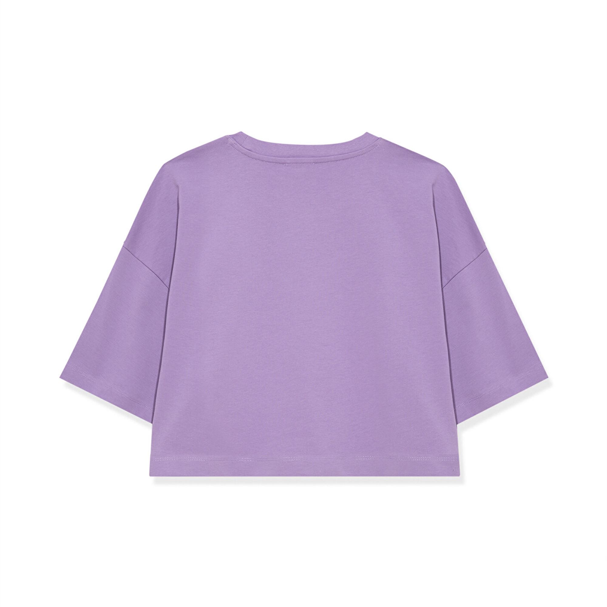 Mavi Bisiklet Yaka Basic Mor Crop Tişört Crop / Kısa Kesim 1612187-70506