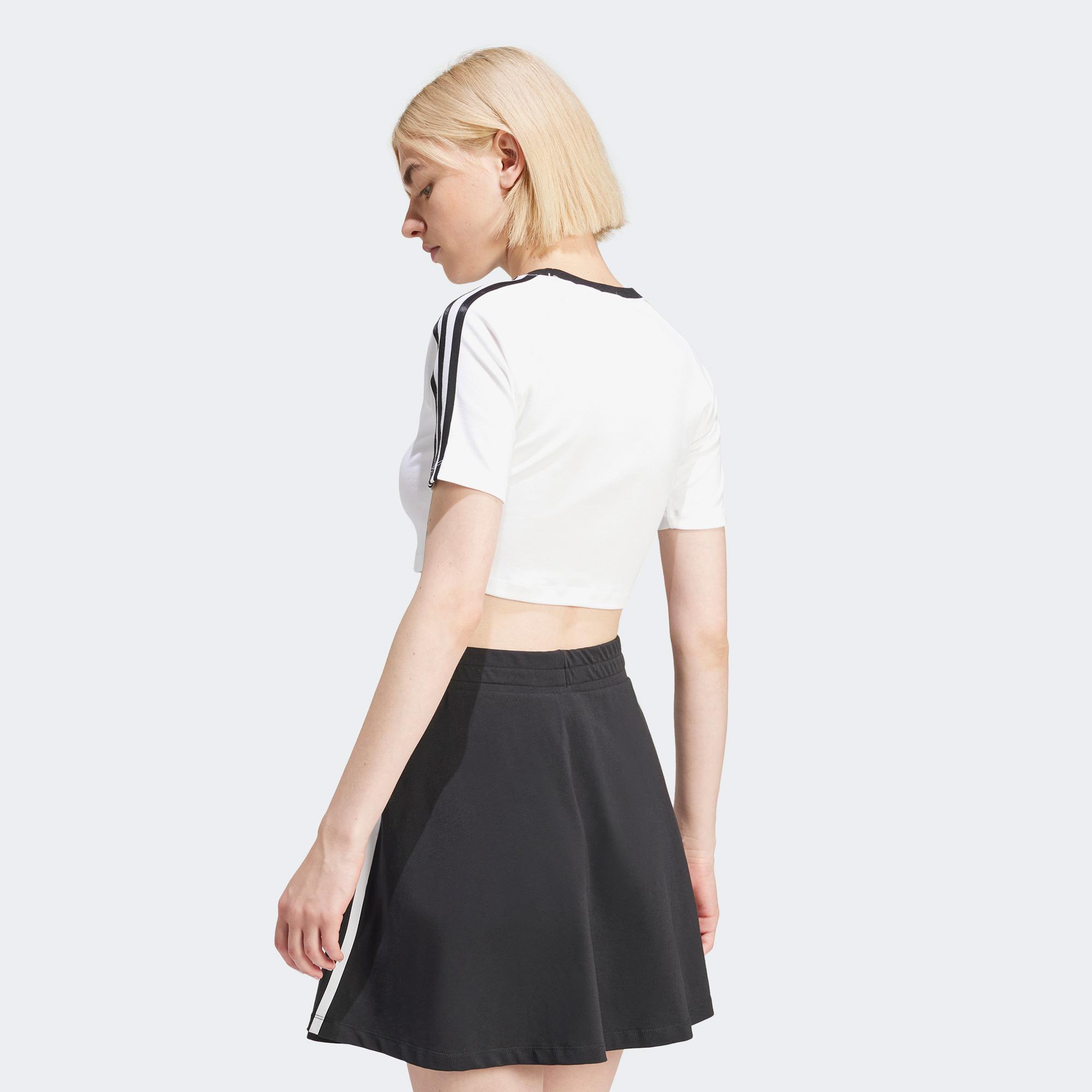 adidas 3S Baby  Kadın Beyaz T-Shirt