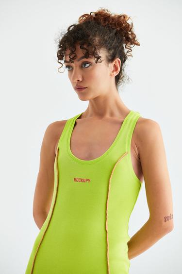  Rockupy Kadın Silva Yeşil Elbise