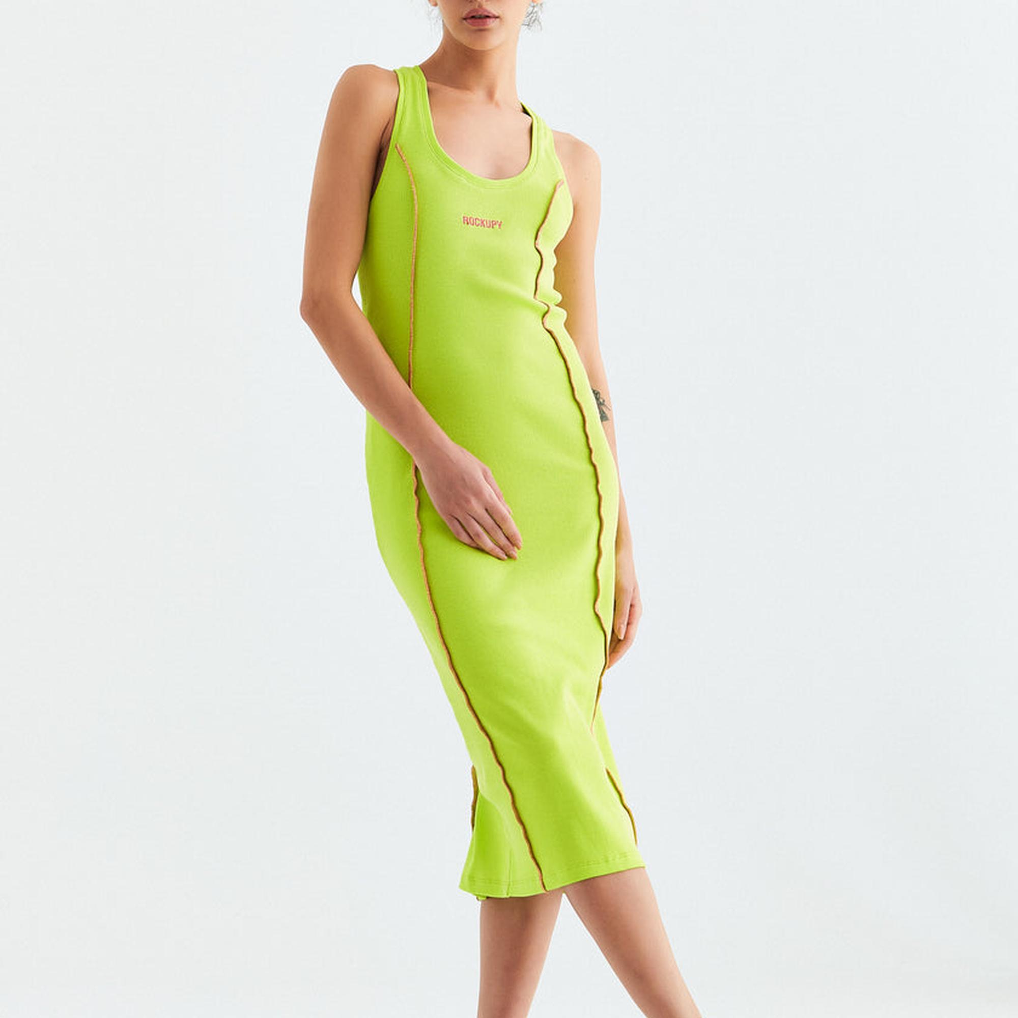 Rockupy Kadın Silva Yeşil Elbise