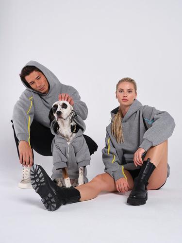  Rockupy Unisex Peyton Gri Hoodie