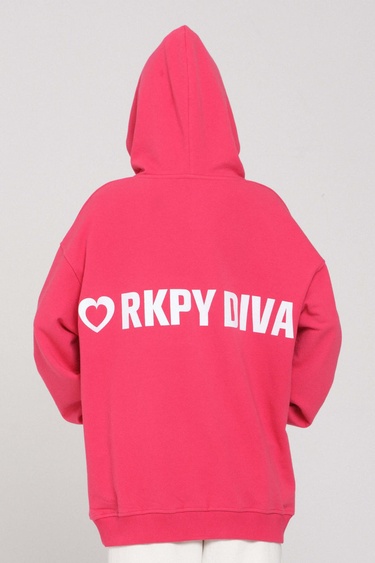  Rockupy Kadın Daria Pembe Hoodie