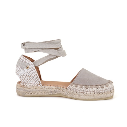  Kadın Vizon Deri Espadril Sandalet