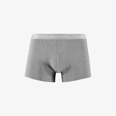  Tommy Hilfiger 3 Parça Trunk Erkek Gri/Siyah/Beyaz Boxer