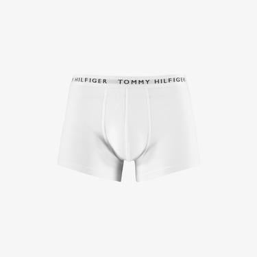  Tommy Hilfiger 3 Parça Trunk Erkek Gri/Siyah/Beyaz Boxer