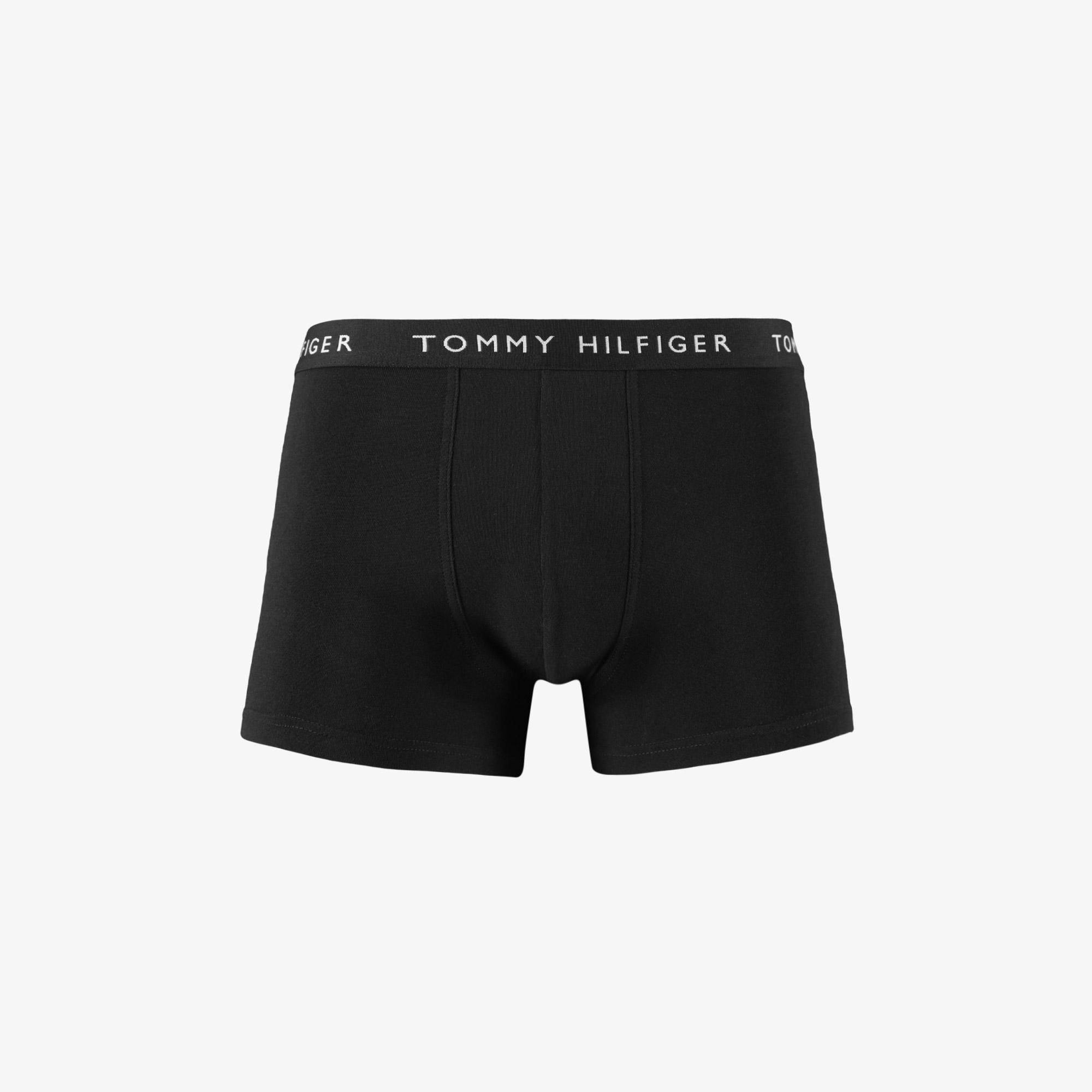 Tommy Hilfiger 3 Parça Trunk Erkek Gri/Siyah/Beyaz Boxer