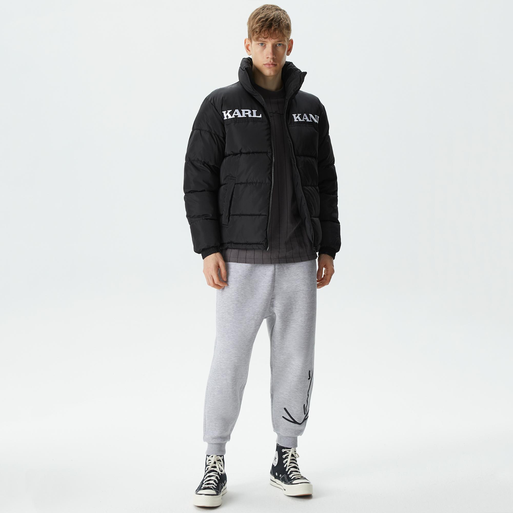 Karl Kani KK Retro Essential Puffer Erkek Siyah Ceket