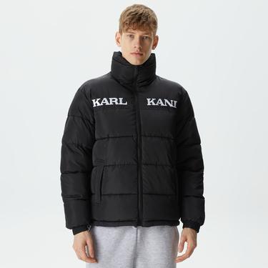  Karl Kani KK Retro Essential Puffer Erkek Siyah Ceket