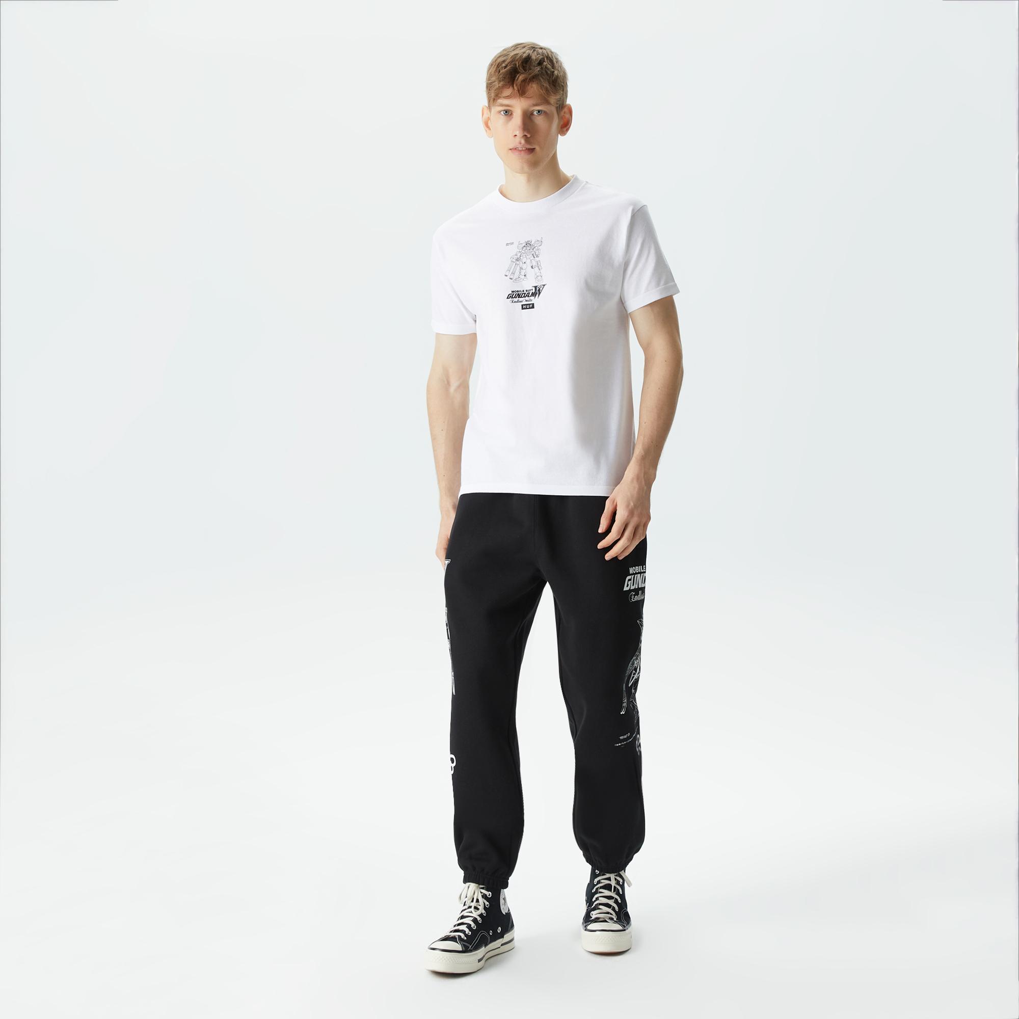 HUF Heavy Arms Schematics Erkek Beyaz T-Shirt