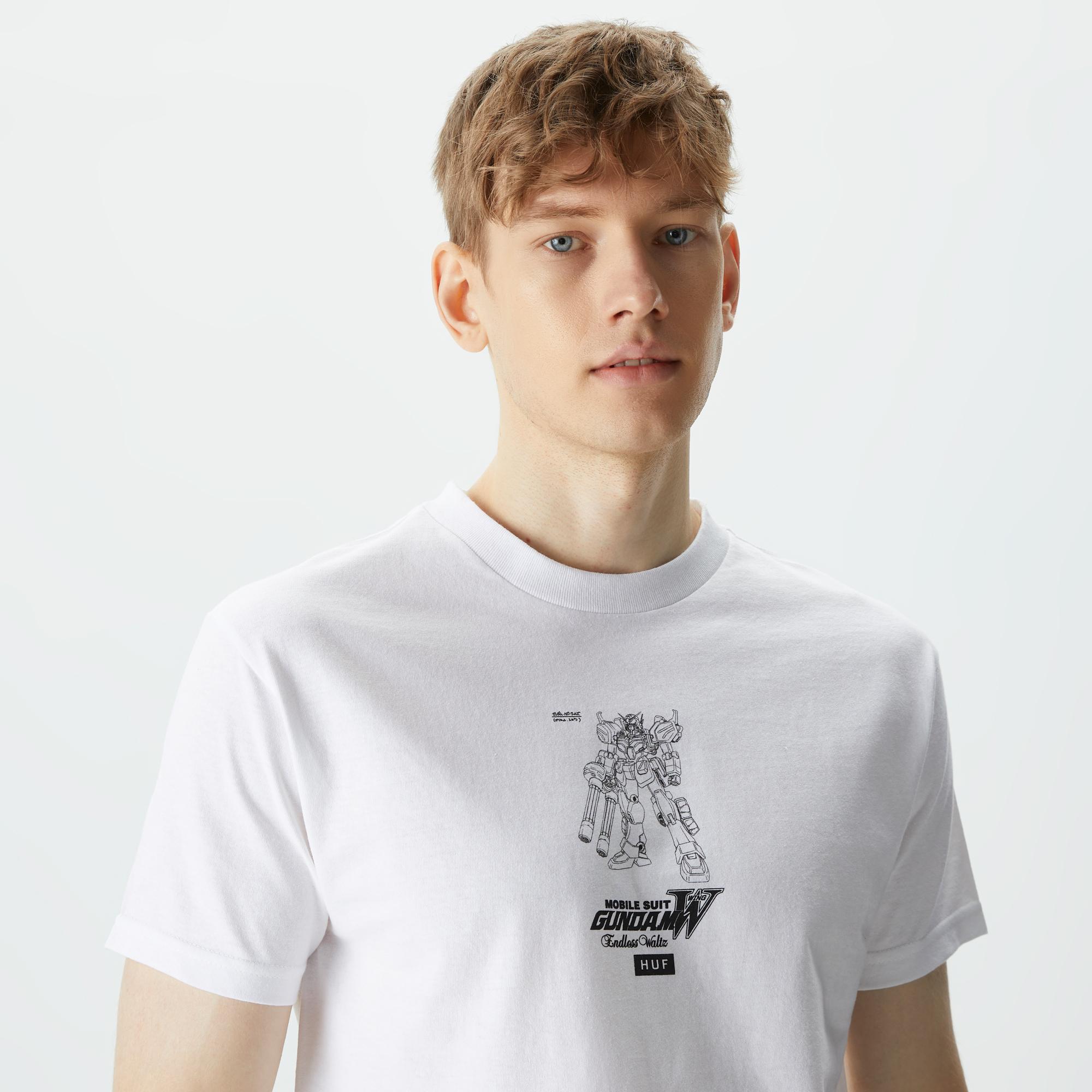 HUF Heavy Arms Schematics Erkek Beyaz T-Shirt