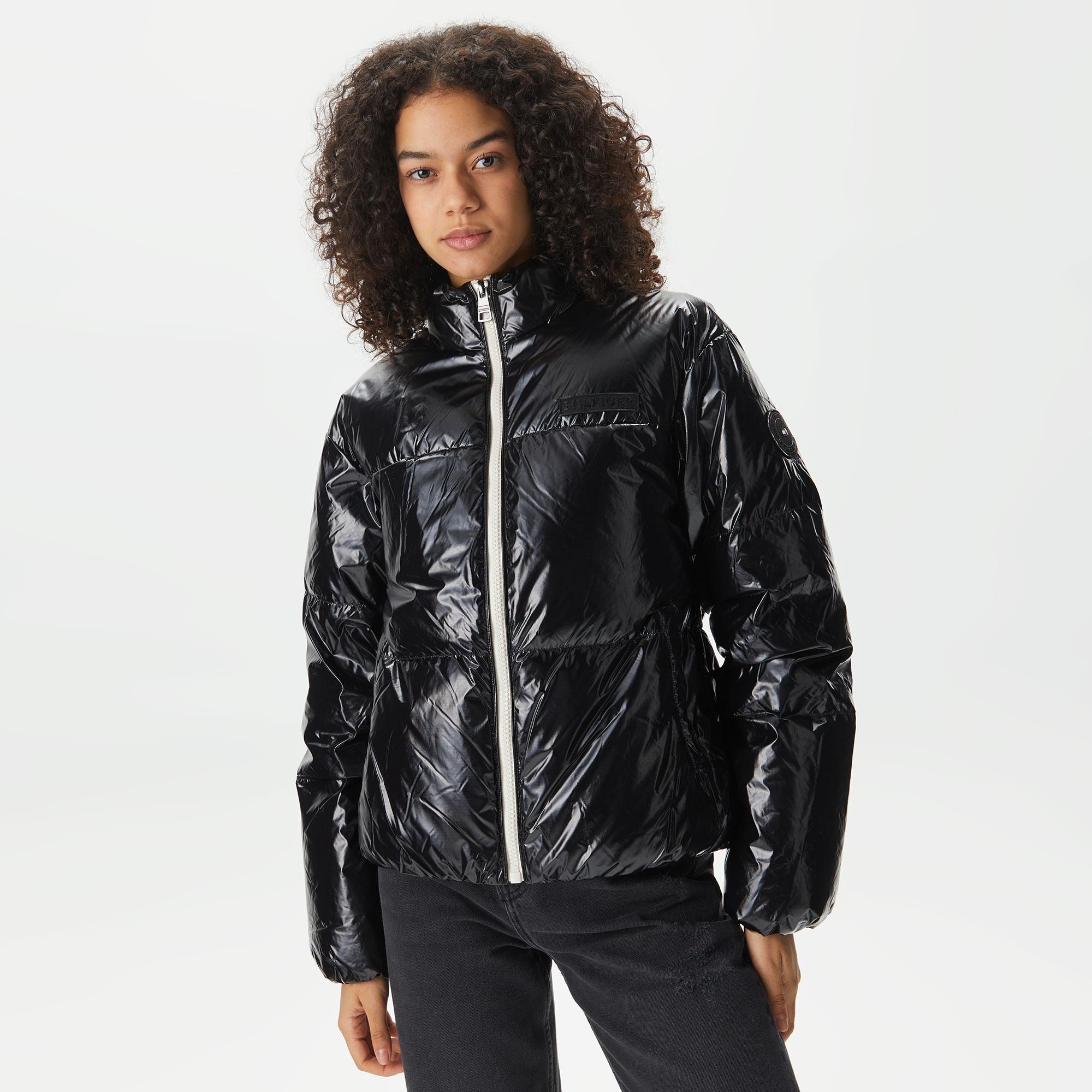 Tommy Hilfiger New York Glossffer Kadın Siyah Mont