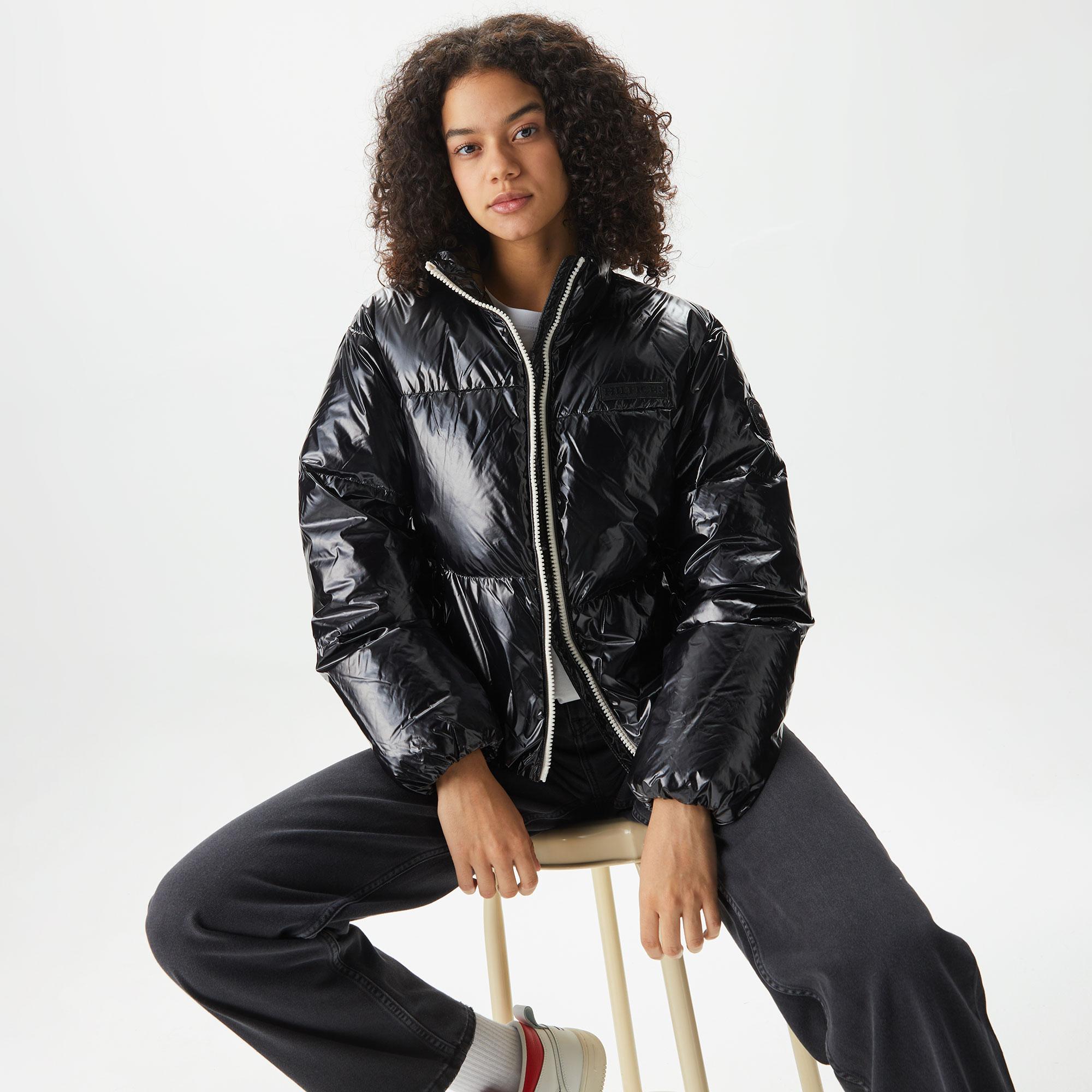 Tommy Hilfiger New York Glossffer Kadın Siyah Mont