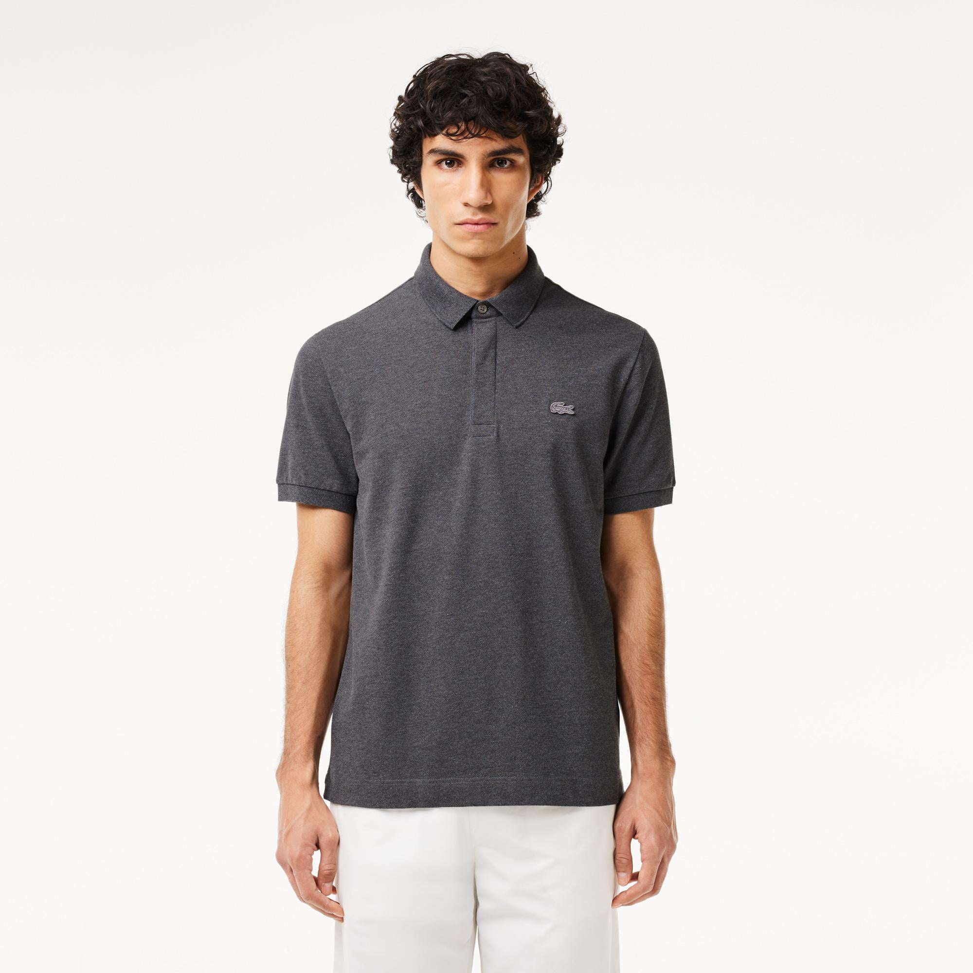 Erkek Regular Fit Gri Paris Polo