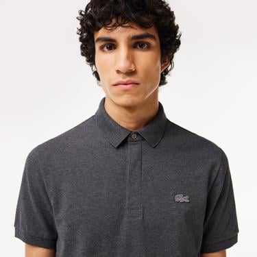  Lacoste Paris Erkek Regular Fit Gri Polo