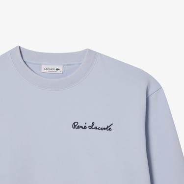  Kadın Bisiklet Yaka Mavi Sweatshirt