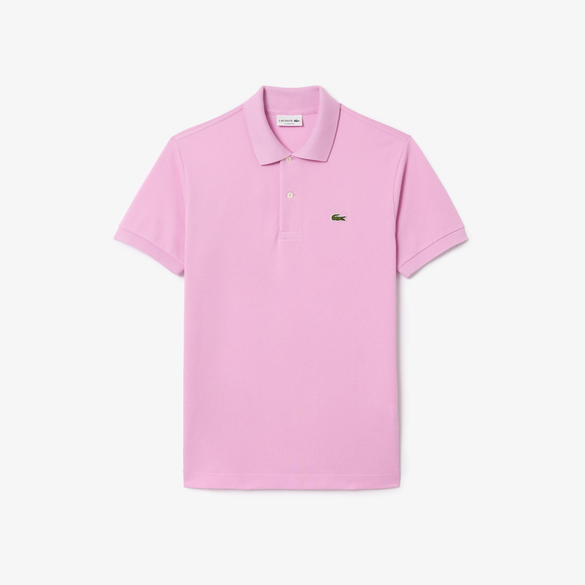 L.12.12 Erkek Classic Fit Pembe Polo