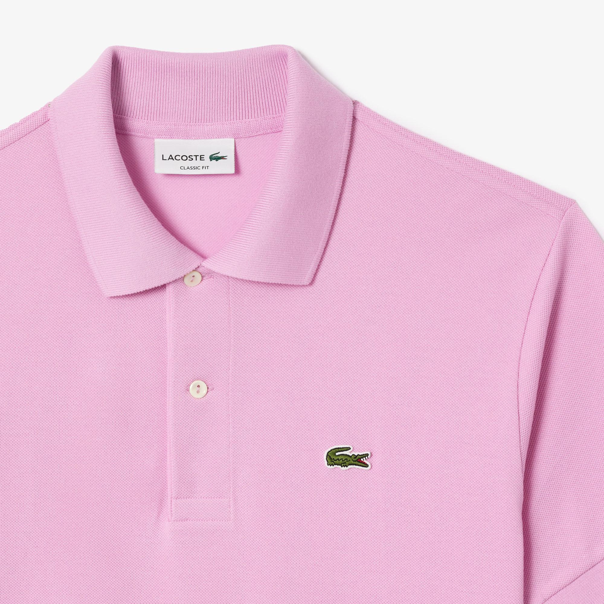 L.12.12 Erkek Classic Fit Pembe Polo