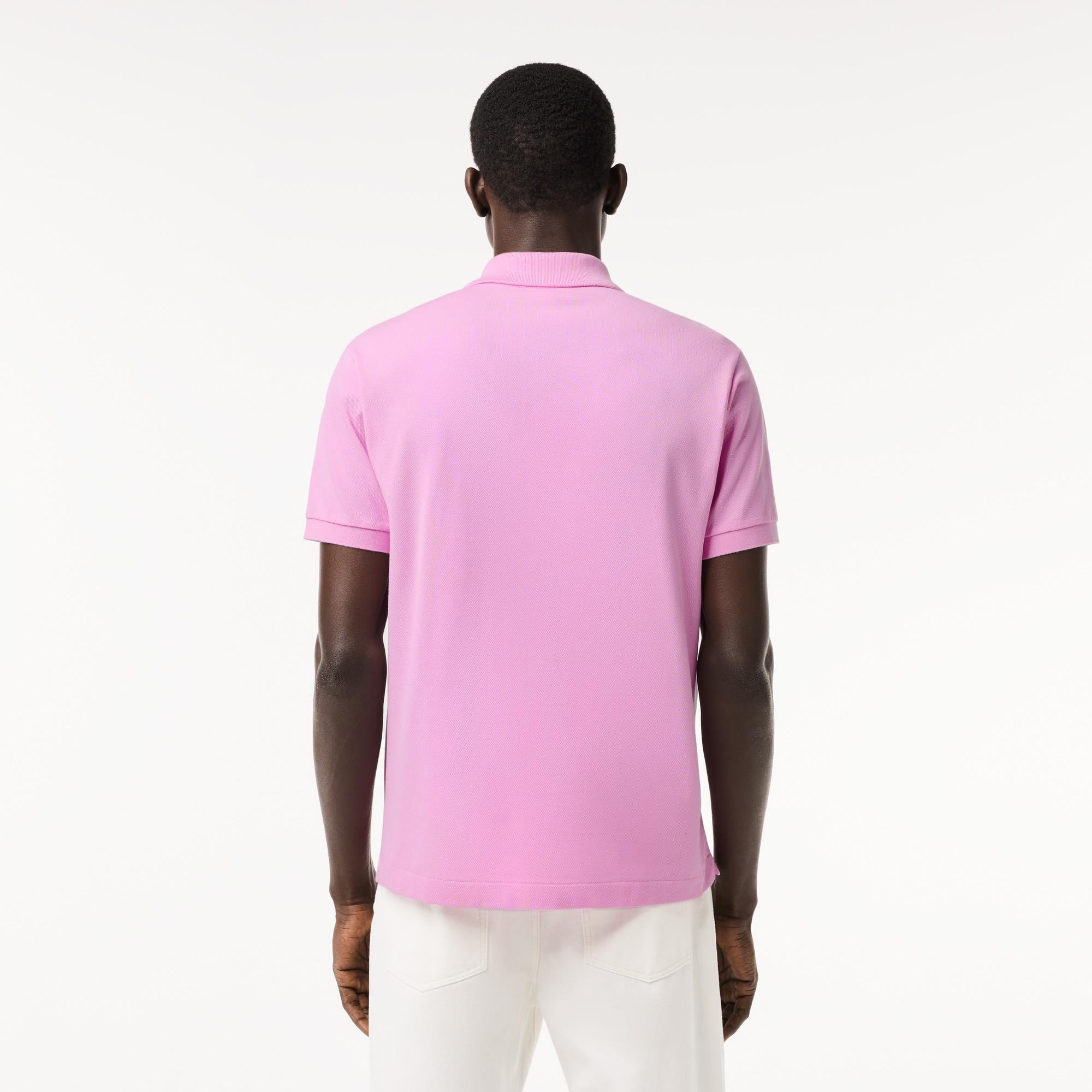 L.12.12 Erkek Classic Fit Pembe Polo