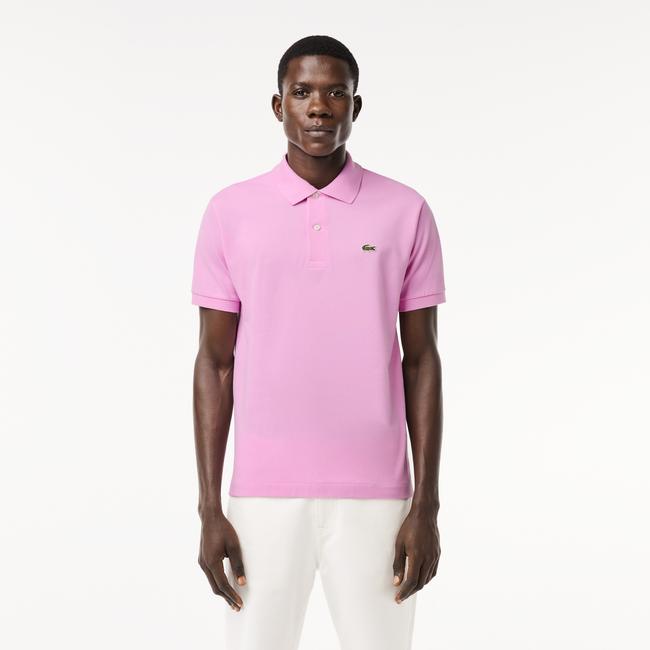  L.12.12 Erkek Classic Fit Pembe Polo