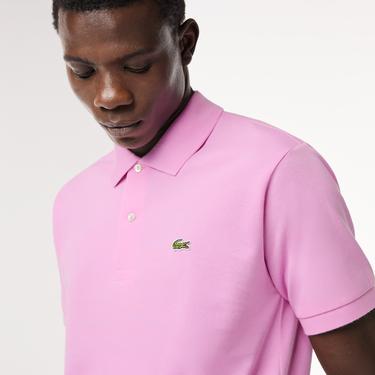  L.12.12 Erkek Classic Fit Pembe Polo