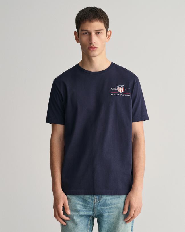  GANT Erkek Lacivert Regular Fit T-Shirt