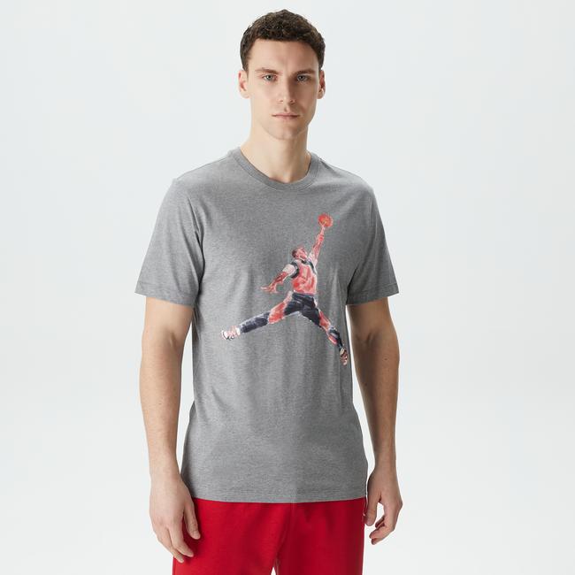  Jordan Brand Erkek Gri T-Shirt