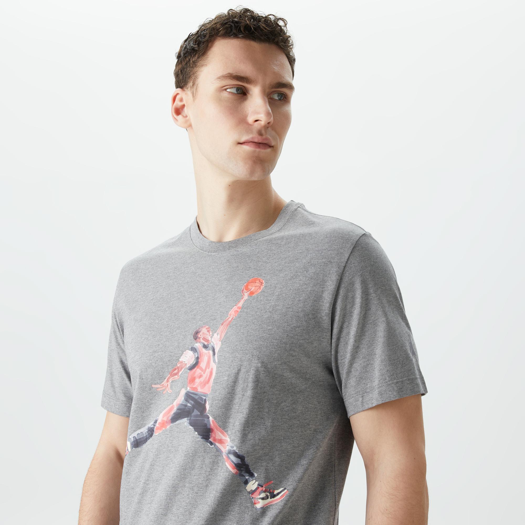 Jordan Brand Erkek Gri T-Shirt