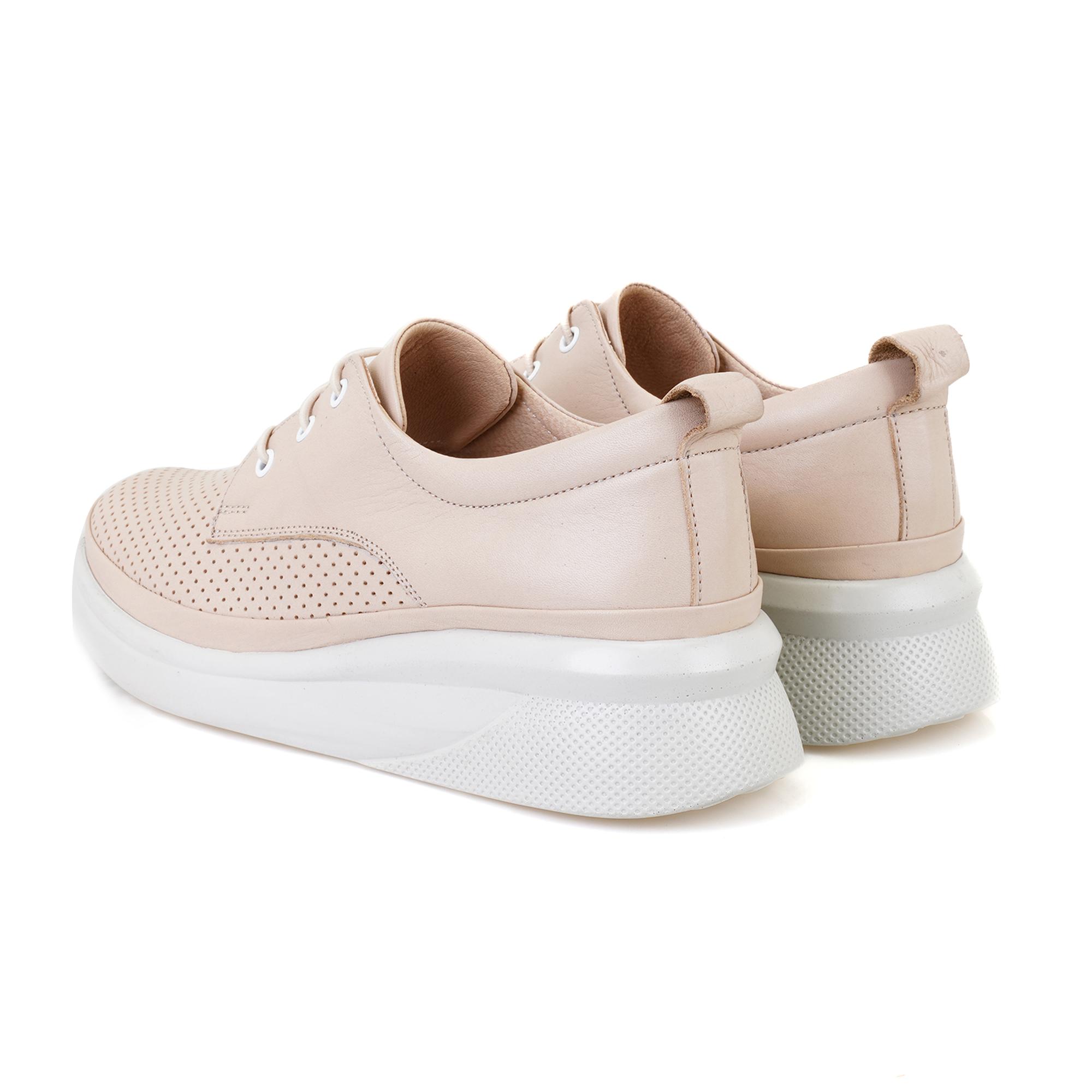 Kadın Bej DesaComfort Deri Günlük Ayakkabı