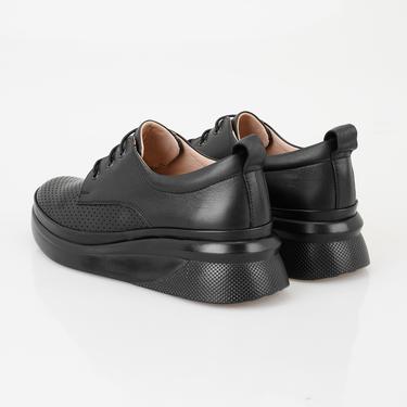  Kadın Siyah DesaComfort Deri Günlük Ayakkabı