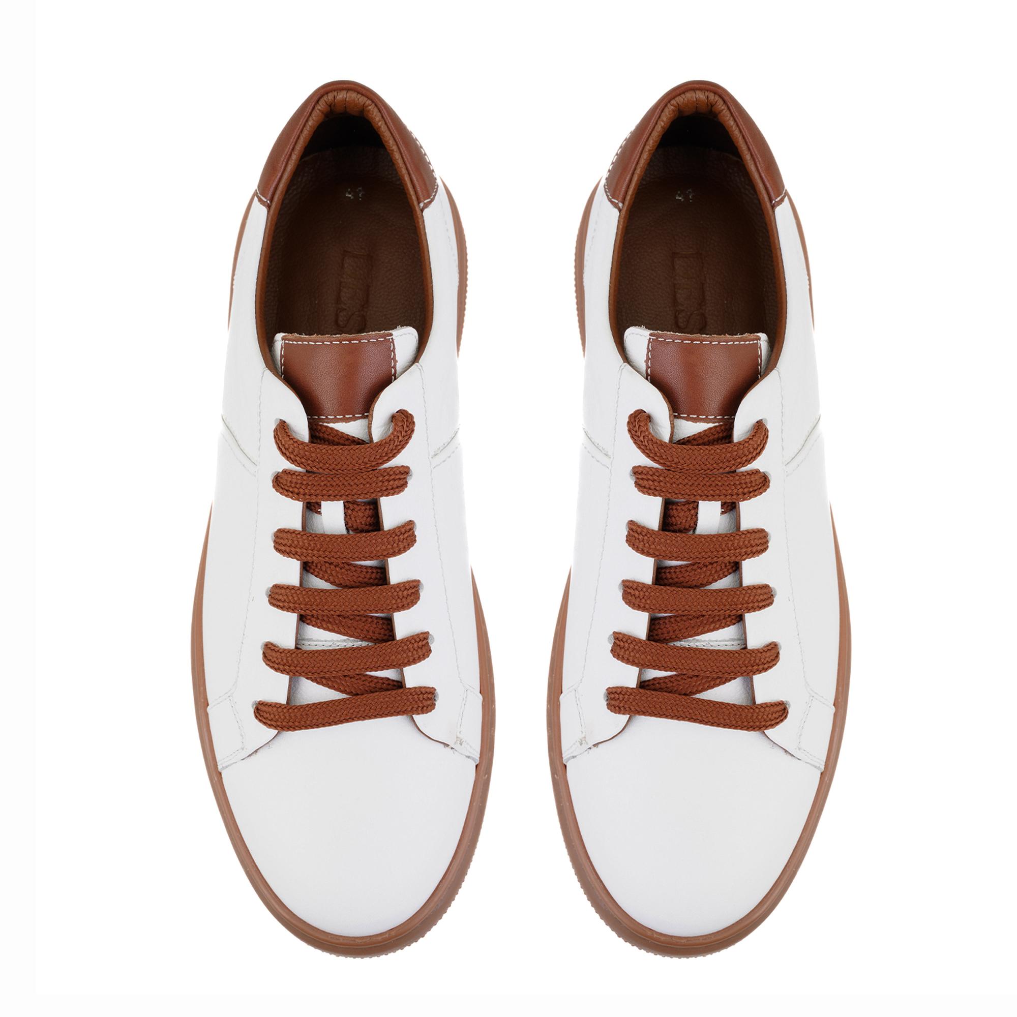 Seth Beyaz Erkek Deri Spor Ayakkabı