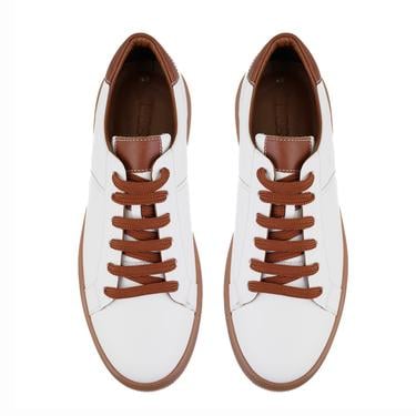  Seth Beyaz Erkek Deri Spor Ayakkabı