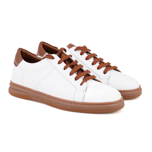  Seth Beyaz Erkek Deri Spor Ayakkabı