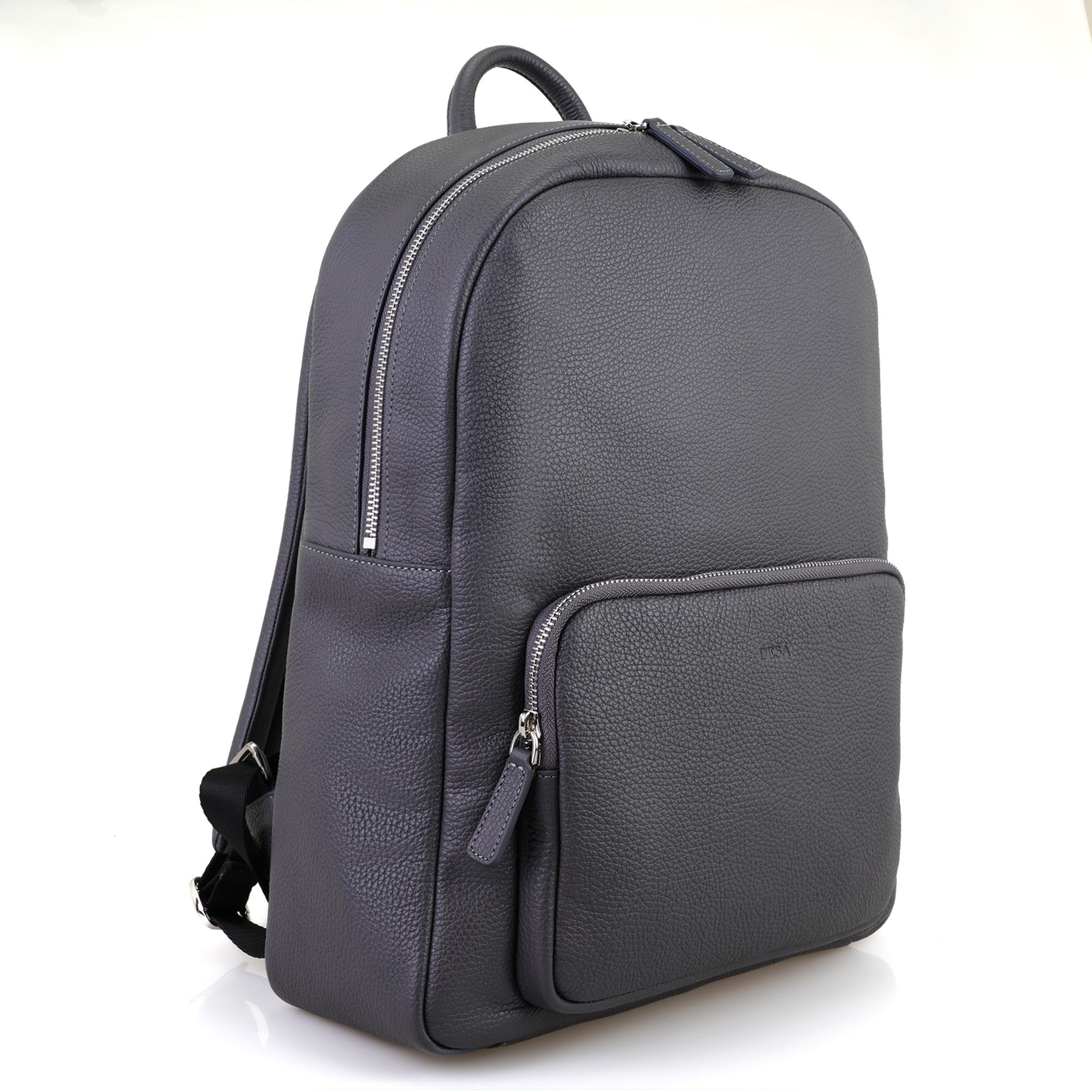 Coleman Gri Deri Sırt Çantası