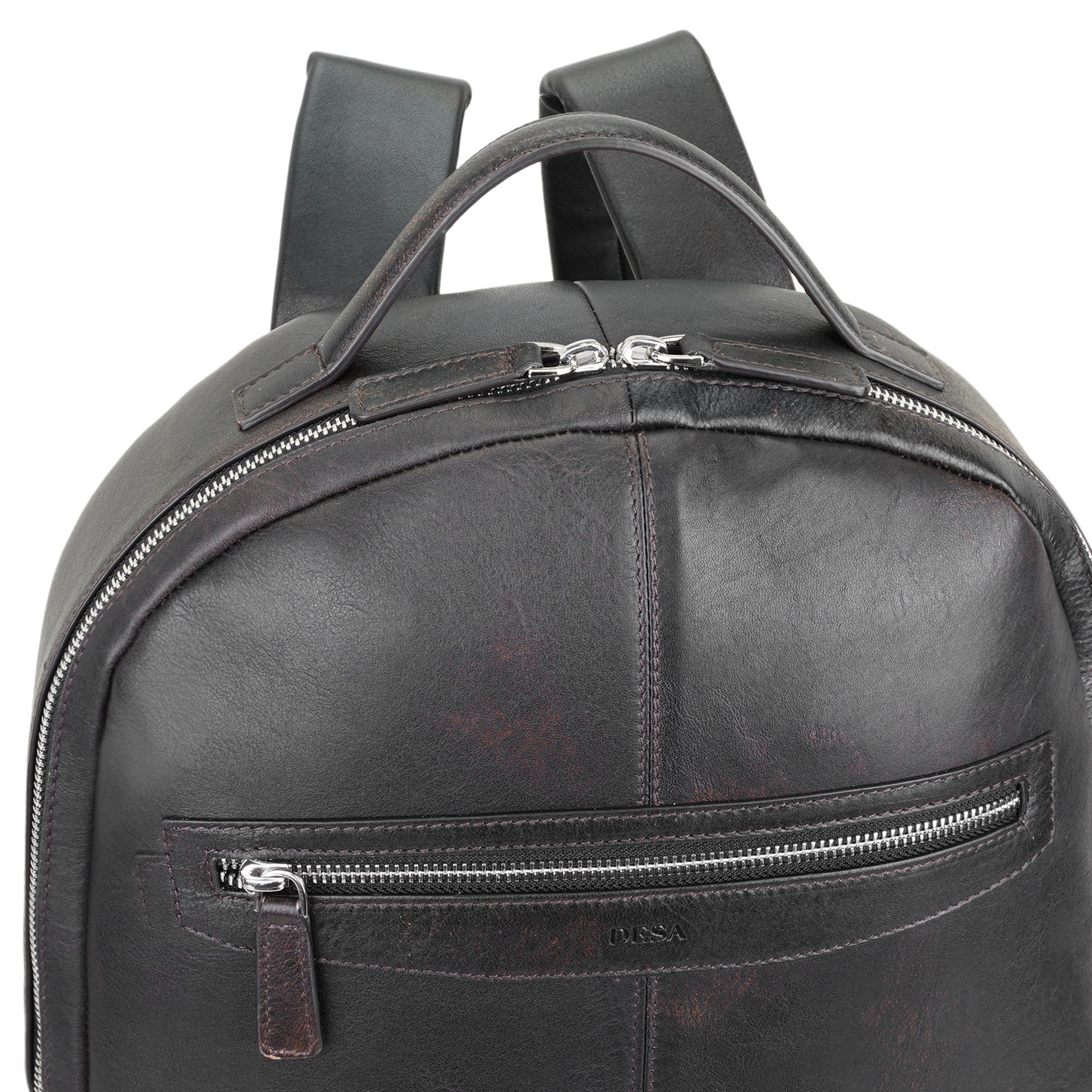 Barnaby Kahve Deri Sırt Çantası