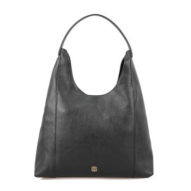  Tulipko Siyah Kadın Deri Omuz Çantası