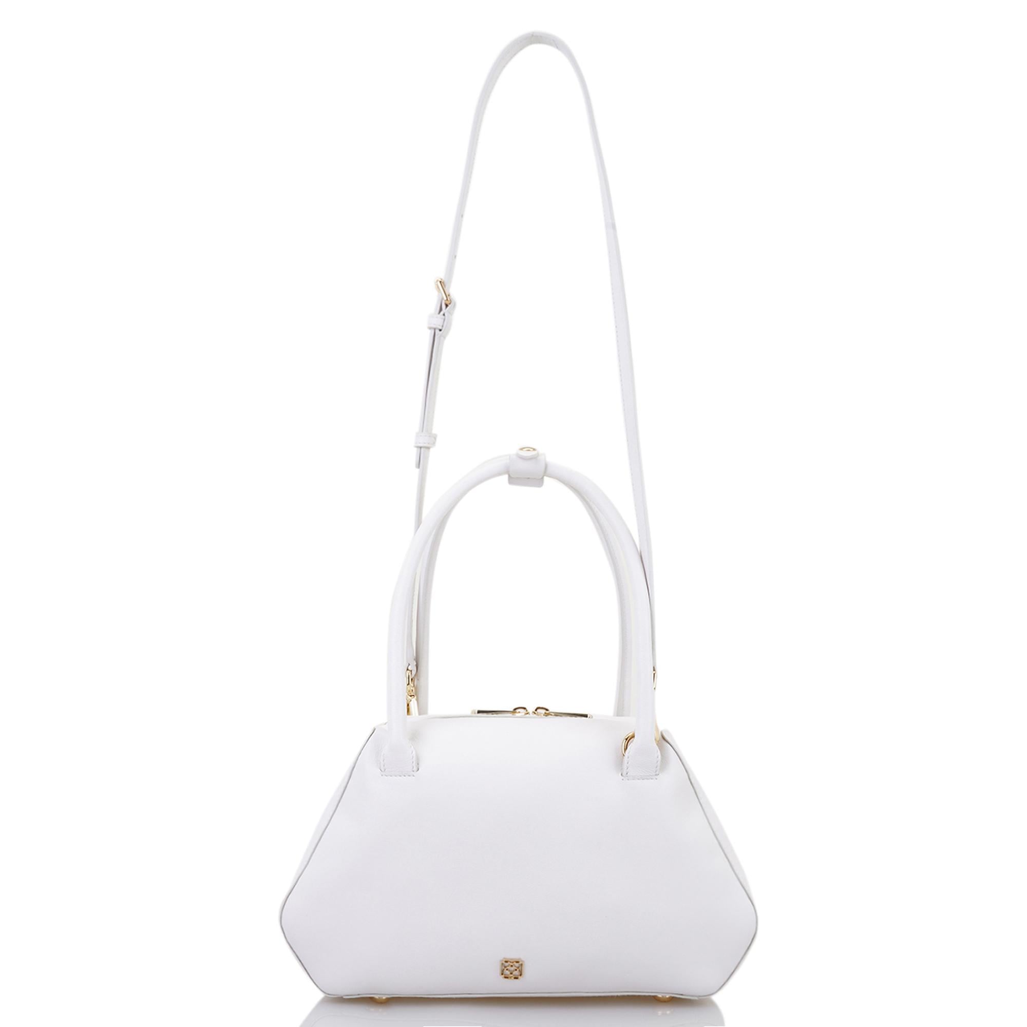 Lillesol Beyaz Kadın Deri Omuz Çantası