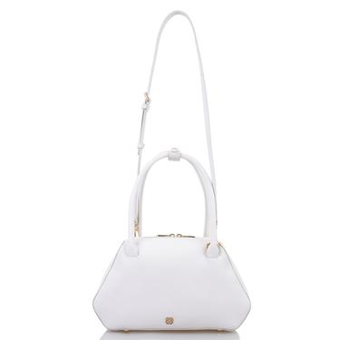  Lillesol Beyaz Kadın Deri Omuz Çantası