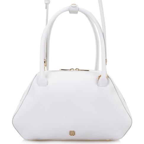  Lillesol Beyaz Kadın Deri Omuz Çantası