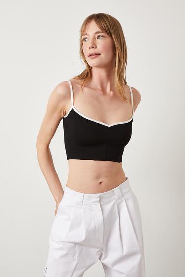  Kontrast Biyeli Croptop