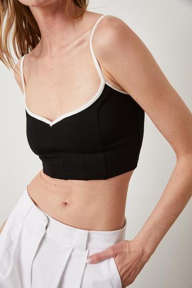  Kontrast Biyeli Croptop