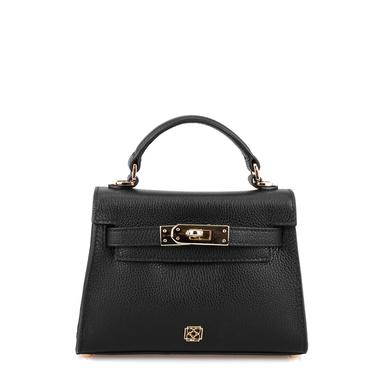  Hannah Siyah Kadın Deri El Çantası