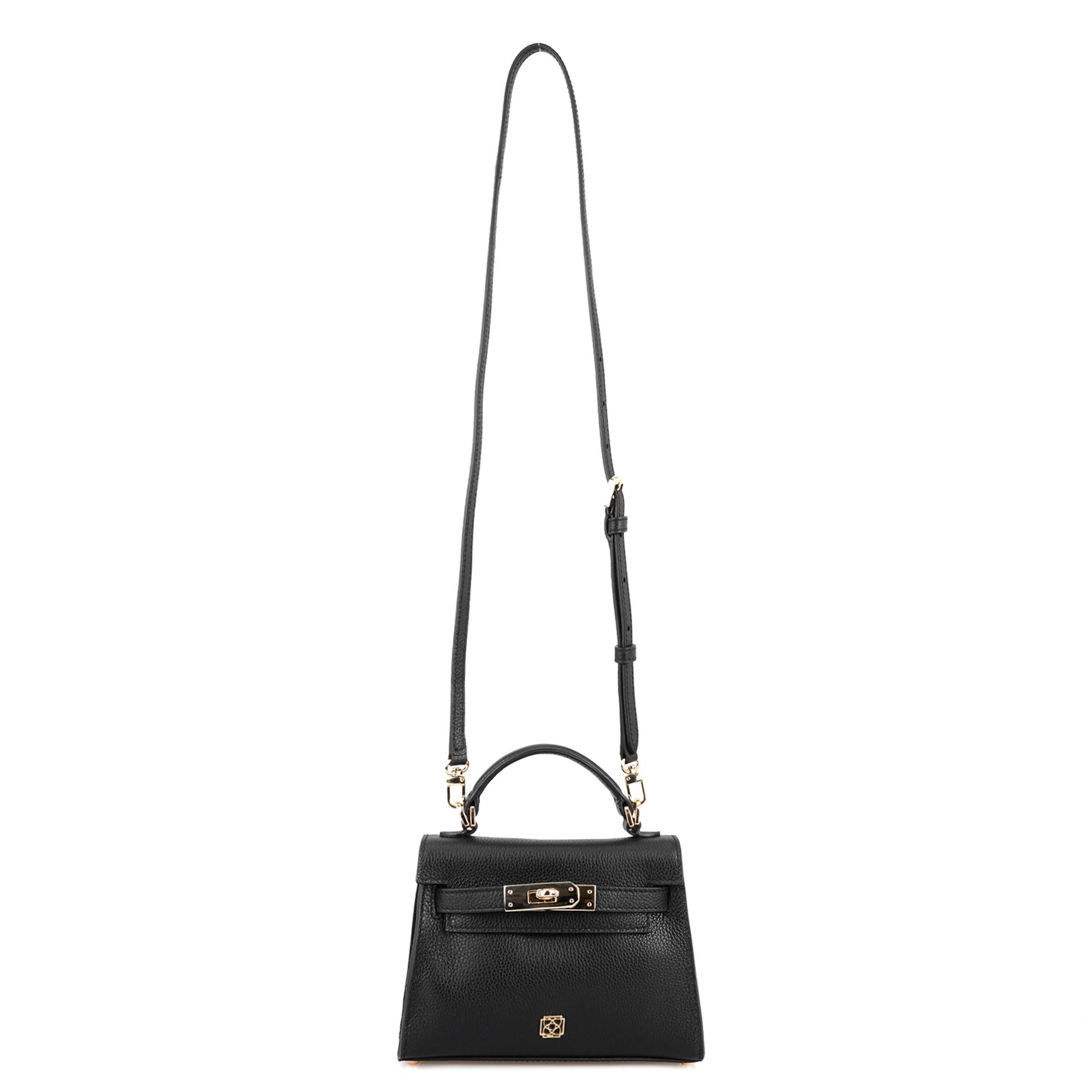 Hannah Siyah Kadın Deri El Çantası