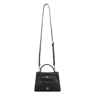  Hannah Siyah Kadın Deri El Çantası