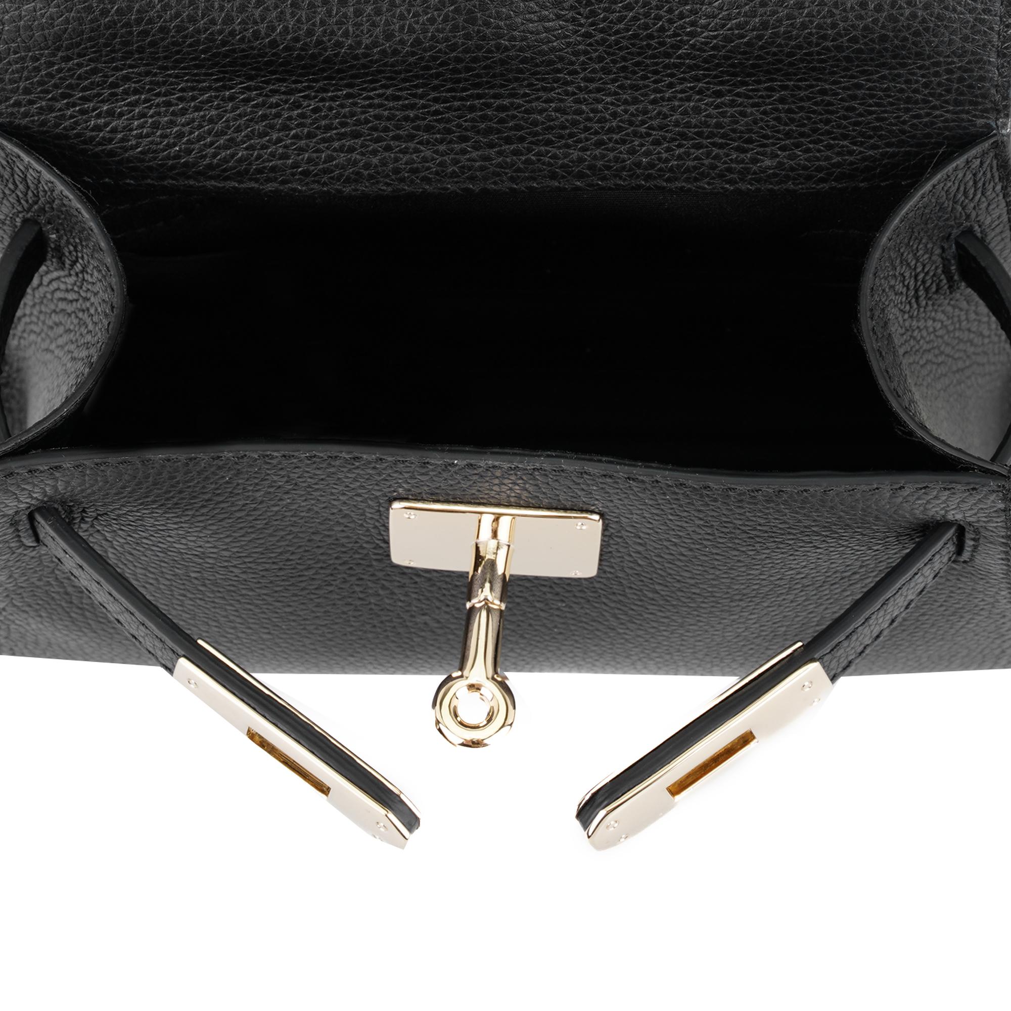 Hannah Siyah Kadın Deri El Çantası