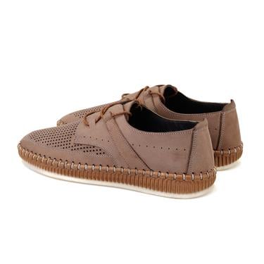  Oscar Kahve Erkek Bağcıklı Deri Espadril