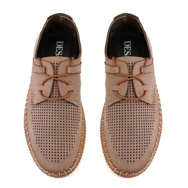  Oscar Kahve Erkek Bağcıklı Deri Espadril